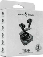 White Shark Titan Wireless Gaming Headset - Fekete
