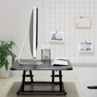 Home SST 01 Ülő-álló Asztal munkaállomás - Fekete