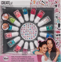 Canenco Create it! Sellő körömlakk készlet körömmatricákkal - 16 darabos