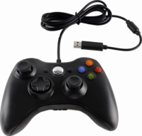 FroggieX FX-X360-PC-B Vezetékes controller - Fekete (Xbox 360/PC)
