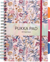 Pukka Pad Project Book Bloom 200 oldalas B5 vonalas spirálfüzet - Többfajta