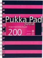 Pukka Pad Jotta Pad Navy Pink 200 lapos A4 vonalas spirálfüzet - Többfajta