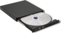 Qoltec 51858 Külső USB-A DVD/CD Íro - Fekete