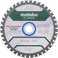 Metabo Classic Z40 Acél Körfűrészlap Ø 165mm 40 fog