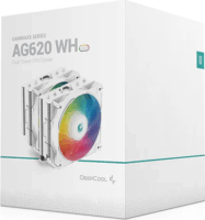 Deepcool AG620 BK ARGB Multi PWM CPU Hűtő - Fehér