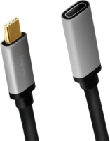 Logilink CUA0105 USB-C apa - USB-C anya 3.2 Gen 2 Hosszabbító kábel - Fekete (0.5m)