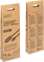 Digitus DB-340109 HDMI apa - Mini DisplayPort apa Kábel 1m - Szürke