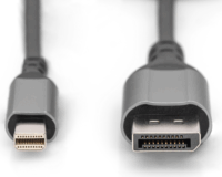 Digitus DB-340106 DisplayPort apa - Mini DisplayPort apa Kábel 2m - Szürke