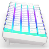 Endorfy Thock Compact Wireless Pudding Onyx White Gaming Billentyűzet - Német (Kailh BOX Black)