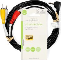 Nedis CVGL 3.5mm Jack apa - 3x RCA apa Kábel (2m)