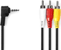 Nedis CVGL 3.5mm Jack apa - 3x RCA apa Kábel (2m)