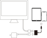 Joyroom S-H141 Lightning apa - HDMI / Lightning anya Adapter - Fehér