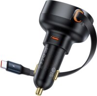 Baseus Enjoyment Pro USB-C Autós töltő - Fekete (60W)