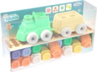 Mochtoys Play&Squish 24 darabos építőjáték vonattal