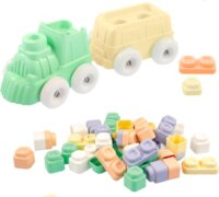 Mochtoys Play&Squish 24 darabos építőjáték vonattal