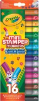 Crayola Mini mintázó filctoll készlet - Vegyes színek (16 db / csomag)