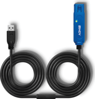 Lindy 43229 USB Type-A apa - USB Type-A anya 3.0 Hosszabbító kábel - Fekete (15m)