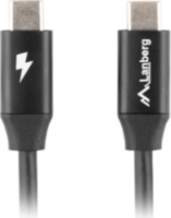 LANBERG CA-CMCM-40CU-0005-BK USB-C apa - USB-C apa Kábel 0.5m - Fekete