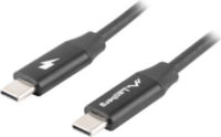 LANBERG CA-CMCM-40CU-0005-BK USB-C apa - USB-C apa Kábel 0.5m - Fekete