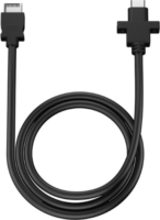 FRACTAL DESIGN 10Gbps USB-C apa(19pin) - USB-C anya Bővítőkábel D Modell - Fekete (0,67m)