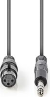 Nedis COTH15110GY15 6.35mm Jack apa - XLR anya Kábel (1.5m)