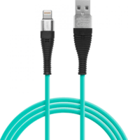 Delight 55438 USB A apa - Lightning apa Szilikon iPhone töltőkábel - Többszínű (1m)