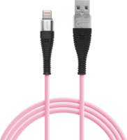 Delight 55438 USB A apa - Lightning apa Szilikon iPhone töltőkábel - Többszínű (1m)