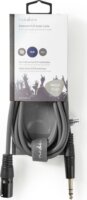 Nedis COTH15100GY30 XLR apa - 6.35mm Jack apa Kábel (3m)