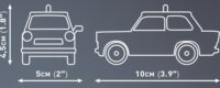 Cobi Trabant 601 Rendőrautó (1:35) 82 darabos építőjáték készlet