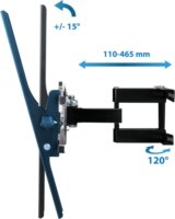 Esperanza ERW004 26"-70" LCD TV/Monitor fali tartó - Fekete