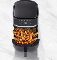 Tesla AirCook Q55 XL 5.7L Forró levegős sütő - Fekete