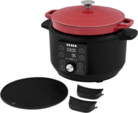 Tesla MultiCook MC600 Többfunkciós elektromos edény - Fekete/Piros