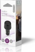 Nedis CCPD30W100BK USB-A / USB-C Autós töltő - Fekete (48W)