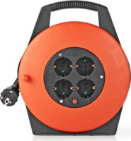 Nedis PECCR10 230V Hosszabbítós kábeldob 4 aljzatos 10m - Fekete/Narancssárga