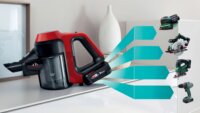 Bosch BCS711PET Porzsák nélküli álló porszívó - Fekete/Piros