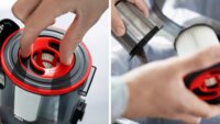 Bosch BCS711PET Porzsák nélküli álló porszívó - Fekete/Piros