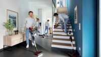 Bosch BCS711PET Porzsák nélküli álló porszívó - Fekete/Piros