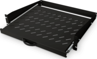Digitus DN-19-TRAY-2-450-SW 19" 2U Kihúzható Polc - Fekete
