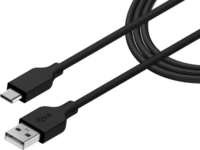 Genius ACC-A2CC-3A USB Type-A apa - USB Type-C apa 2.0 Adat és töltő kábel - Fekete (1.5m)