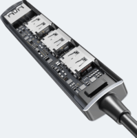 Unitek H1208B 1x USB Type-A 3.0 / 3x USB Type-A 2.0 HUB (4 port)