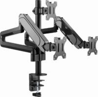 Gembird MA-DA3-01 17"-27" LCD TV/Monitor asztali tartó - Fekete (3 kijelző)