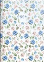 Toptimer Joy A5 2024 Heti határidőnapló - Kék rózsa