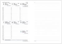 Toptimer Joy A5 2024 Heti határidőnapló - Kék rózsa