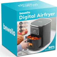 Bewello BW1002B 5L Forrólevegős fritőz - Fekete