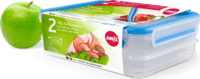 Emsa 513576 CLIP & CLOSE Műanyag ételtároló készlet 0,6L (2 db)