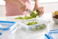 Emsa 513576 CLIP & CLOSE Műanyag ételtároló készlet 0,6L (2 db)