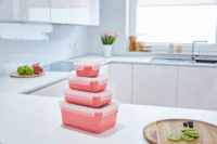 Emsa CLIP & CLOSE Color Műanyag ételtároló készlet (4 db / csomag)