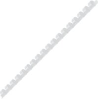 Deli 16mm műanyag spirál 101-120 laphoz - Fehér (10 db / csomag)
