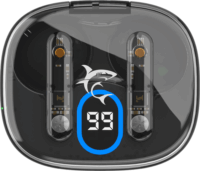 White Shark Hyperbeat Wireless Headset - Fekete