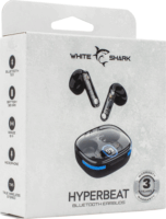 White Shark Hyperbeat Wireless Headset - Fekete